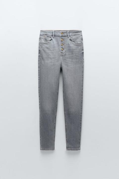 Jeans Z1975 High Rise Skinny Botones