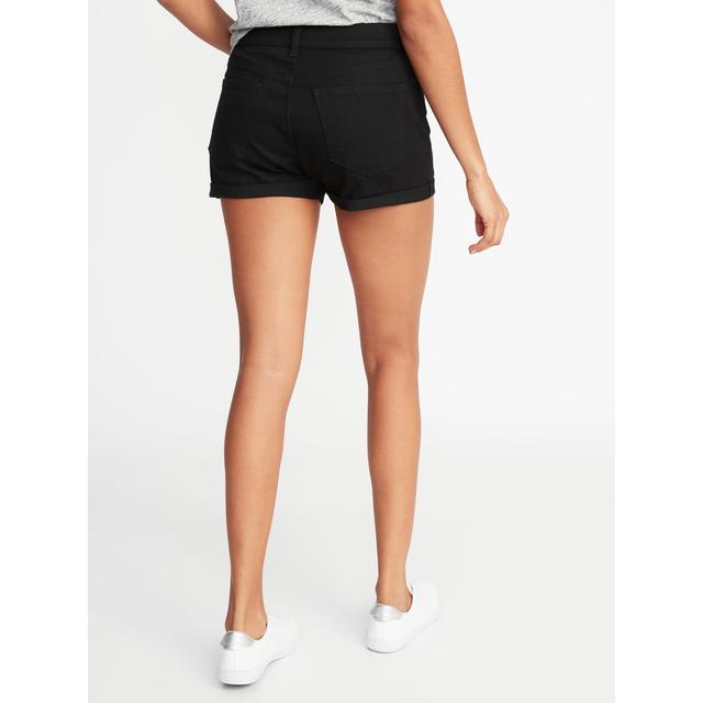 black jean shorts old navy