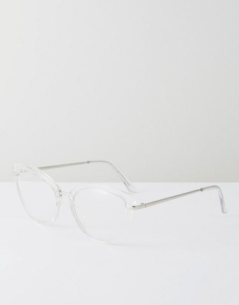 Gafas Estilo Ojo De Gato Con Montura Y Lentes Transparentes Geeky De Asos