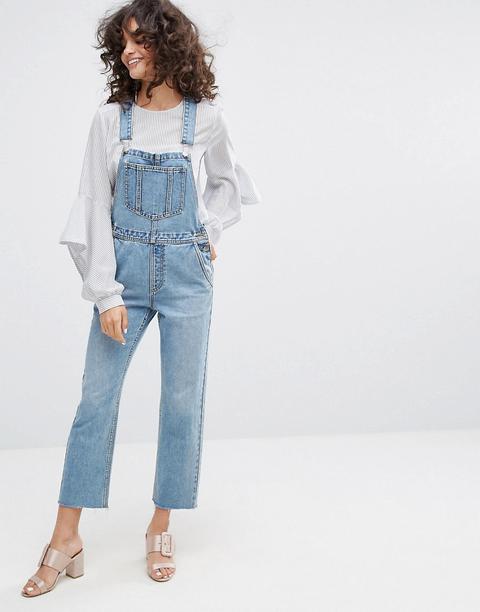 Evidnt Crop Leg Dungarees