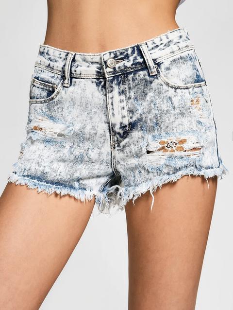 Cutoffs Tie Dyed Shorts Denim