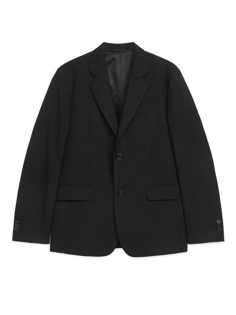 Modern Blazer Hopsack - Black