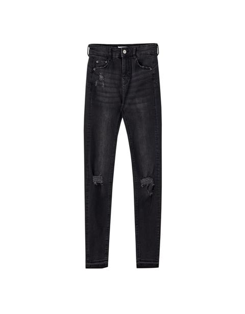 Jeans Push Up Detalle Rotos