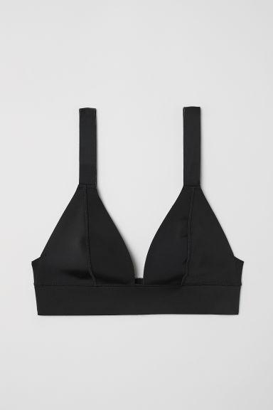 H & M - Top Bikini A Triangolo - Nero