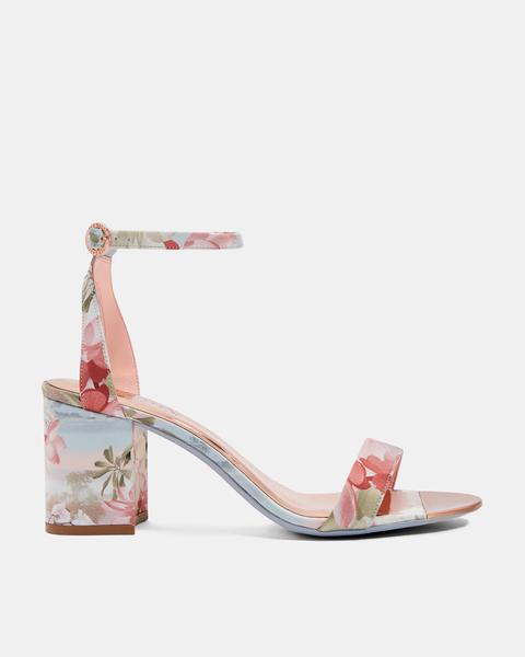 Floral Block Heel Sandals From Ted Baker On 21 Buttons