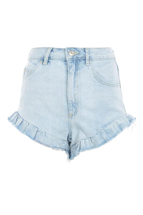 Moto Kiri Bleach Frill Hem Shorts