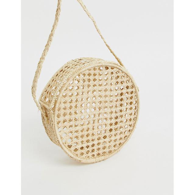 raffia round bag