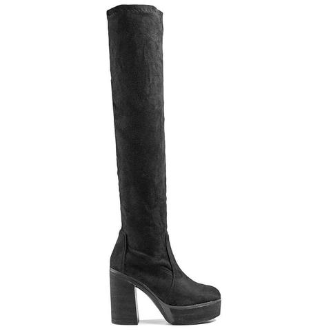 Sylvie - Heeled Over The Knee Boots In Black