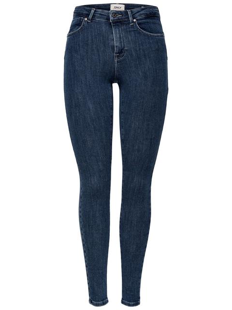 Only Power Mid Push Up Skinny Fit Jeans Damen Blau