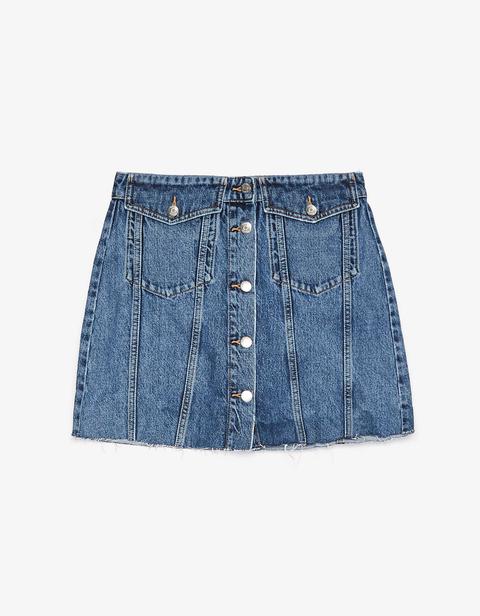 Falda Denim Mini