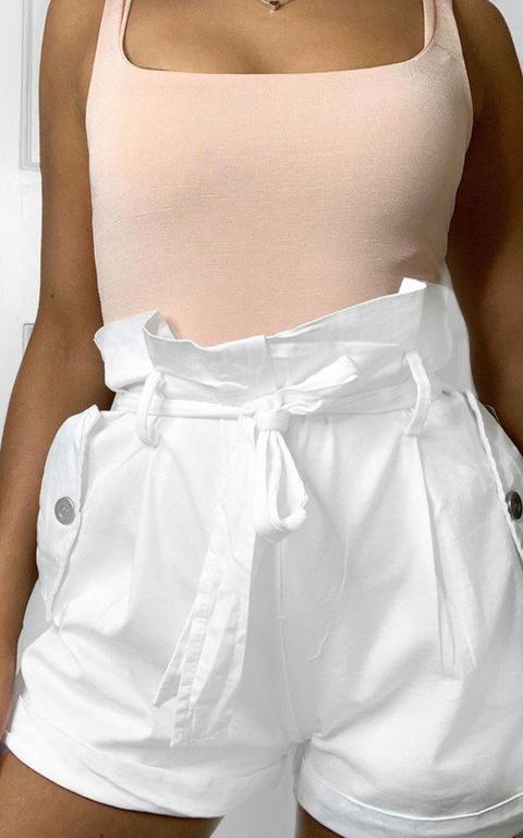 high waisted chino shorts