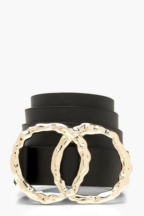 Hammered Double Circle Boyfriend Belt