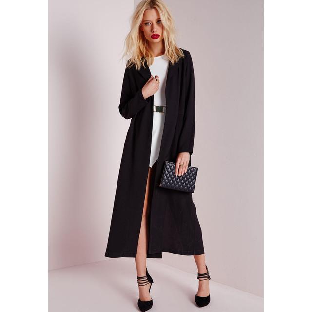 long sleeve maxi duster jacket