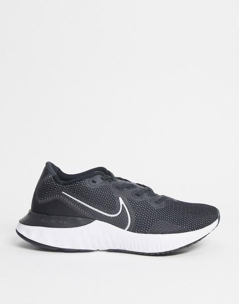 Nike Running Renew Trainers In Black/white