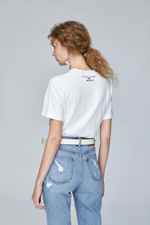 Jeans Strappati A Vita Alta - Camren from Miss Sixty on 21 Buttons