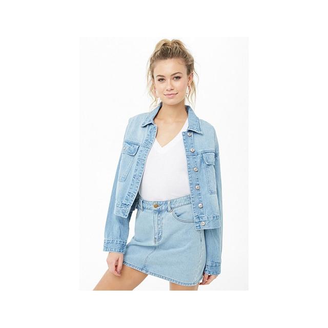 button front denim jacket forever 21