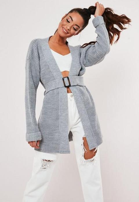 chunky cardigan with belt