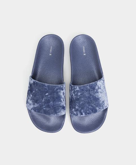 Pala Velour Color: Azul Talla: 39 Material: Elastano,poliester,poliuretano,poliuretano,