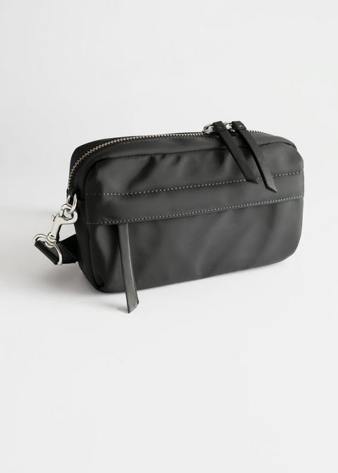 Nylon Crossbody Bag - Black