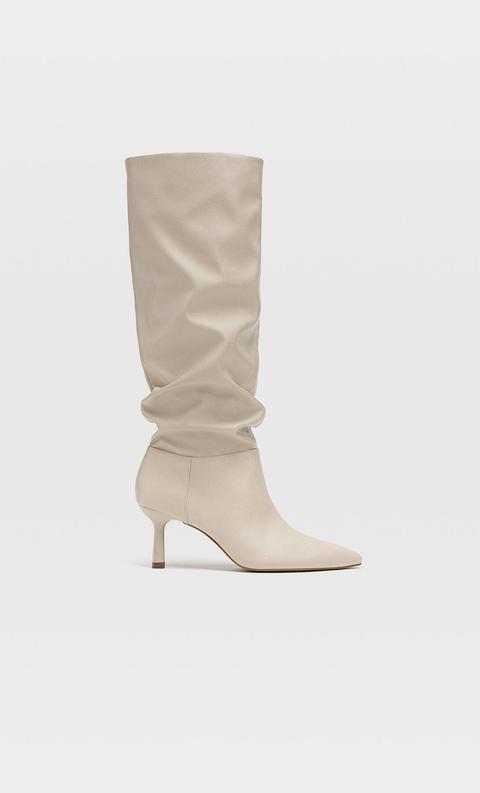 Botas Tacón Arrugadas