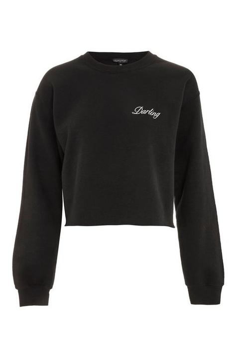 topshop black sweatshirt