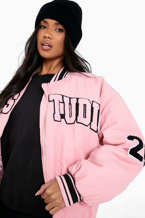 Veste Style Universitaire Rose - 40, Rose