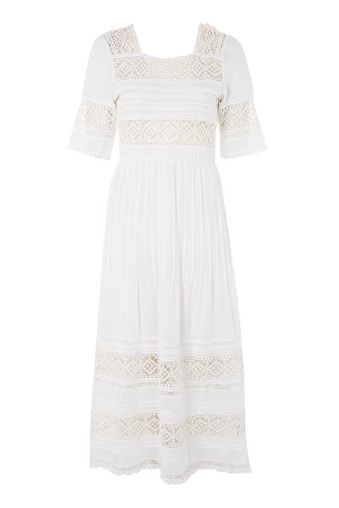 Pixie Broderie Midi Dress