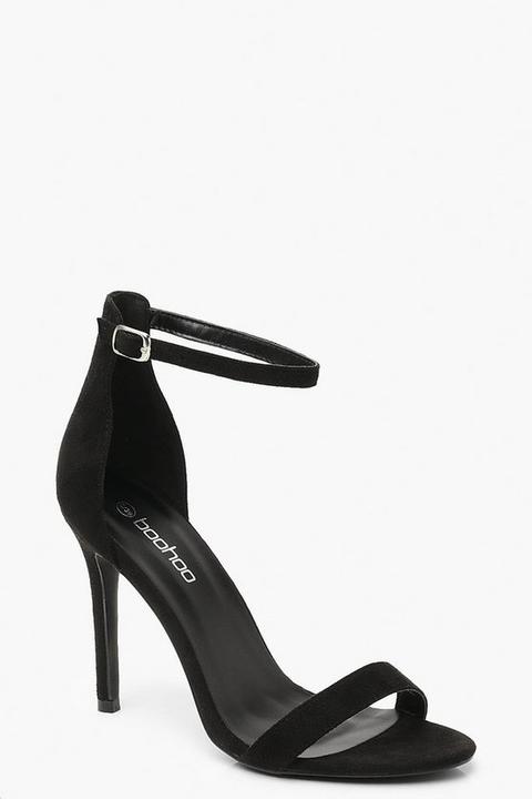 Womens Barely There Basic Heels - Black - 6, Black