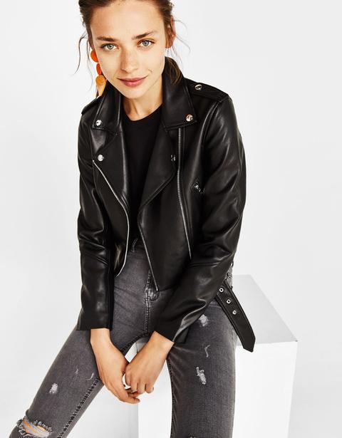 Cropped Biker Jacket