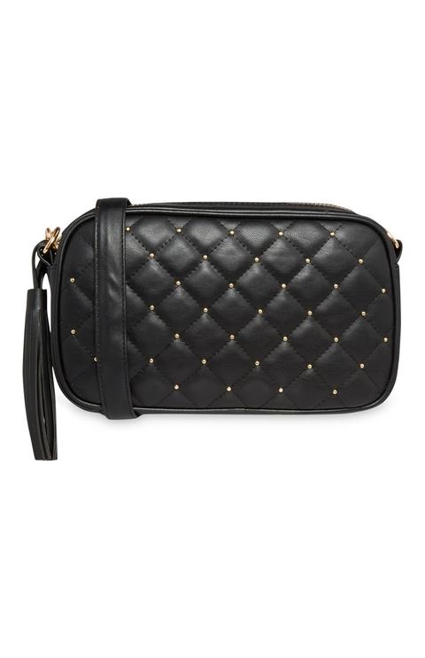 Black Studded Crossbody Bag