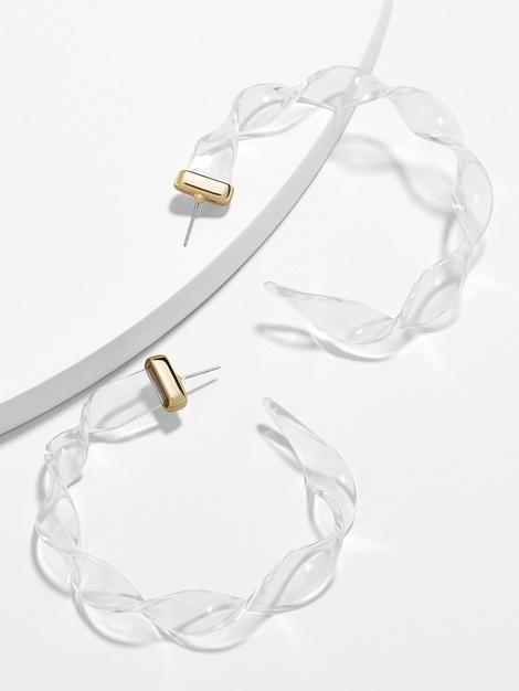 Delphia Resin Hoop Earrings