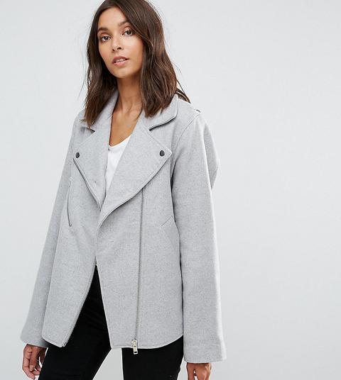 Chaqueta Biker Formal De Asos Tall