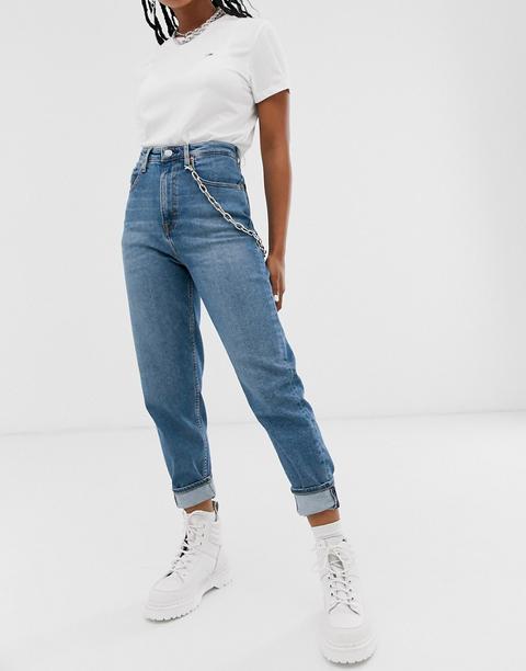 tommy jeans high rise mom jeans