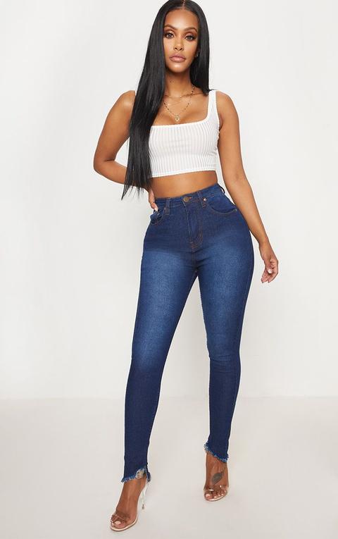 Shape Indigo High Waist Skinny Jeans, Indigo