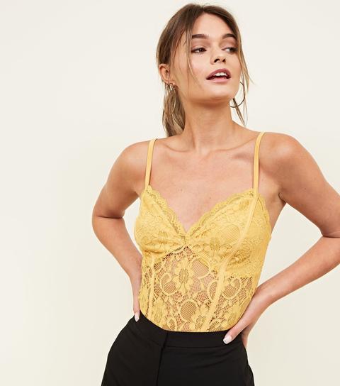 new look yellow bodysuit