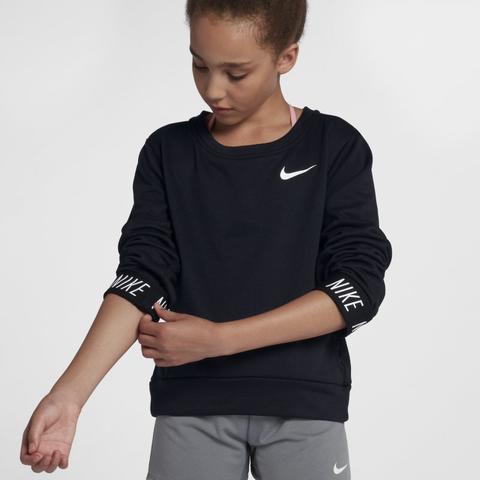 Nike Dri-fit Core Studio Sudadera Con Capucha De Entrenamiento - Niña - Negro