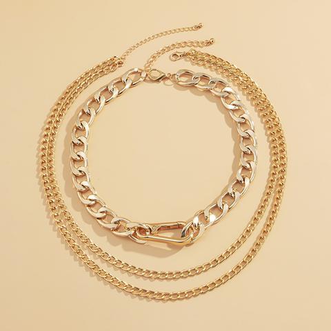 2pcs Gold Chain Necklace