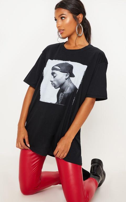 black tupac t shirt