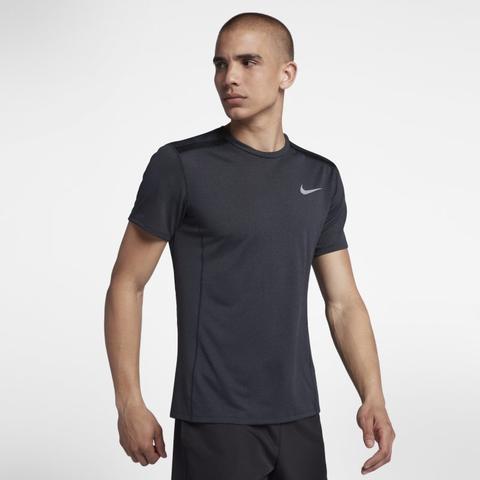 Maglia Da Running A Manica Corta Nike Dri-fit Miler Cool - Uomo - Nero