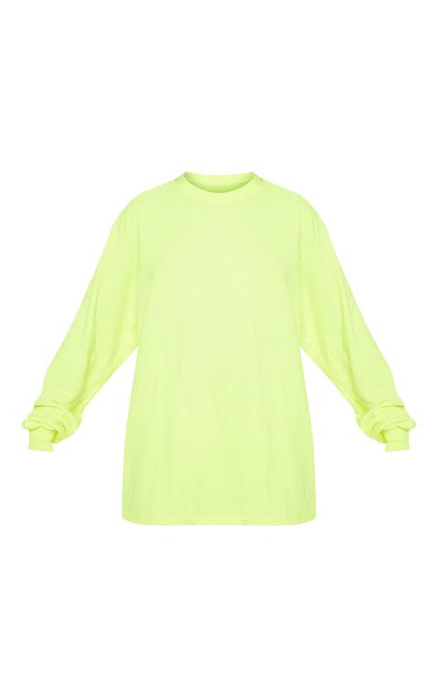 neon yellow long sleeve shirt