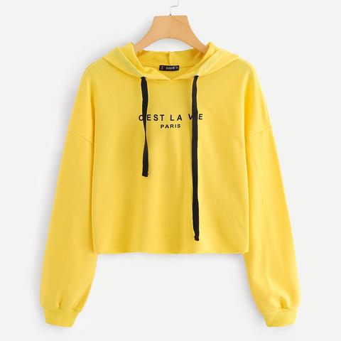 Sudadera Con Capucha Con Texto Impreso