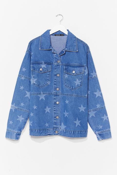 Womens Baby You're A Star Relaxed Denim Jacket