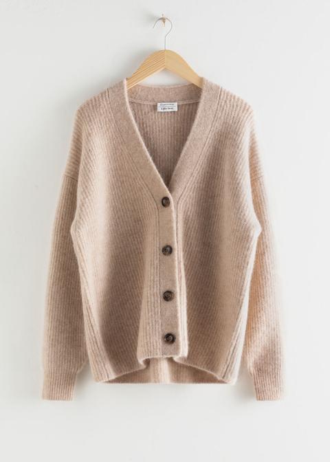 Oversized Alpaca Blend Cardigan