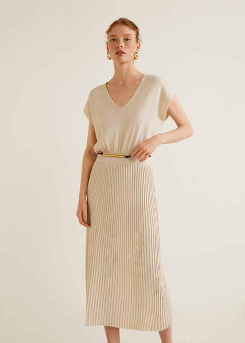 Vestido Falda Plisada