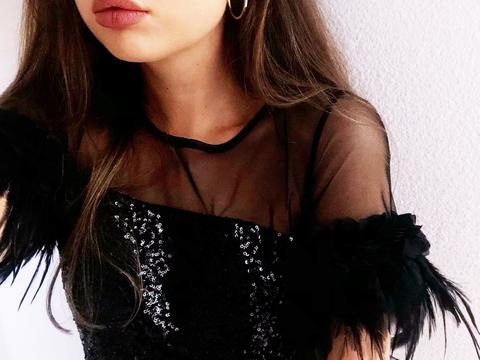 Black Swan Crop Top