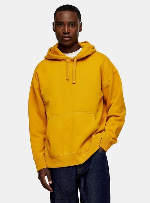Yellow Oversized Hoodie from Topman on 21 Buttons