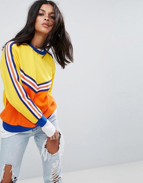 Sudadera Con Diseño Universitario En Bloque De Asos