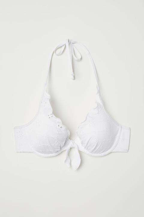 Top De Bikini Con Relleno - Blanco