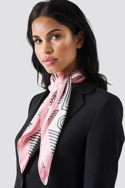 Trendyol Graphic Pattern Scarf - Pink,beige