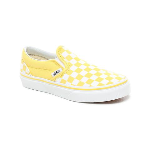 baby yellow checkered vans